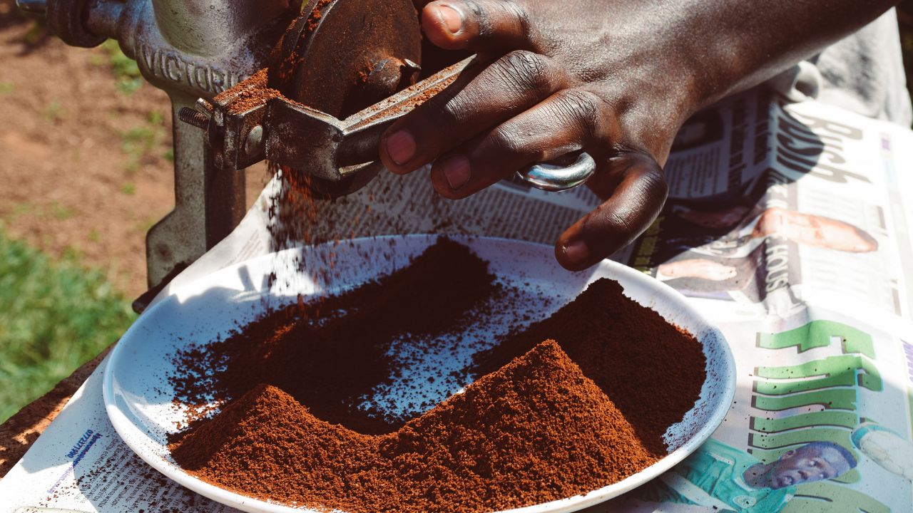 ウガンダ産のコーヒー